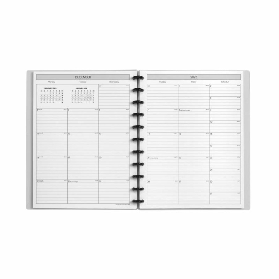 Circa Notebooks Levenger Circa Smartplanners® | Circa Weekly Horizontal Format Agenda-Vortex