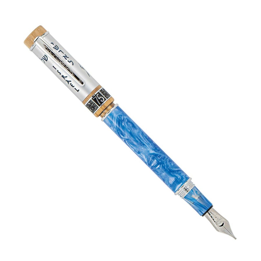 Writing Levenger Conklin | Conklin Israel 75Th Anniversary Diamond Jubilee Fountain Pen