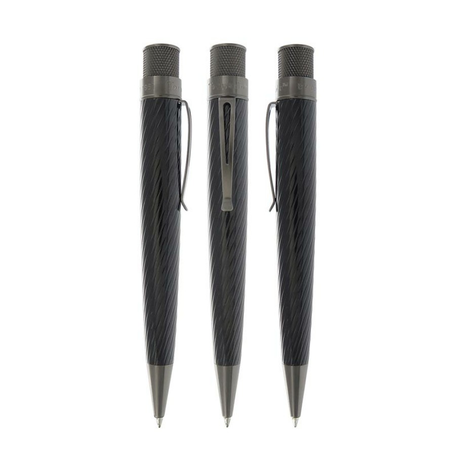 Writing Levenger Retro 51 | Retro 51 Tornado Big Shots Rollerball Pen-Black