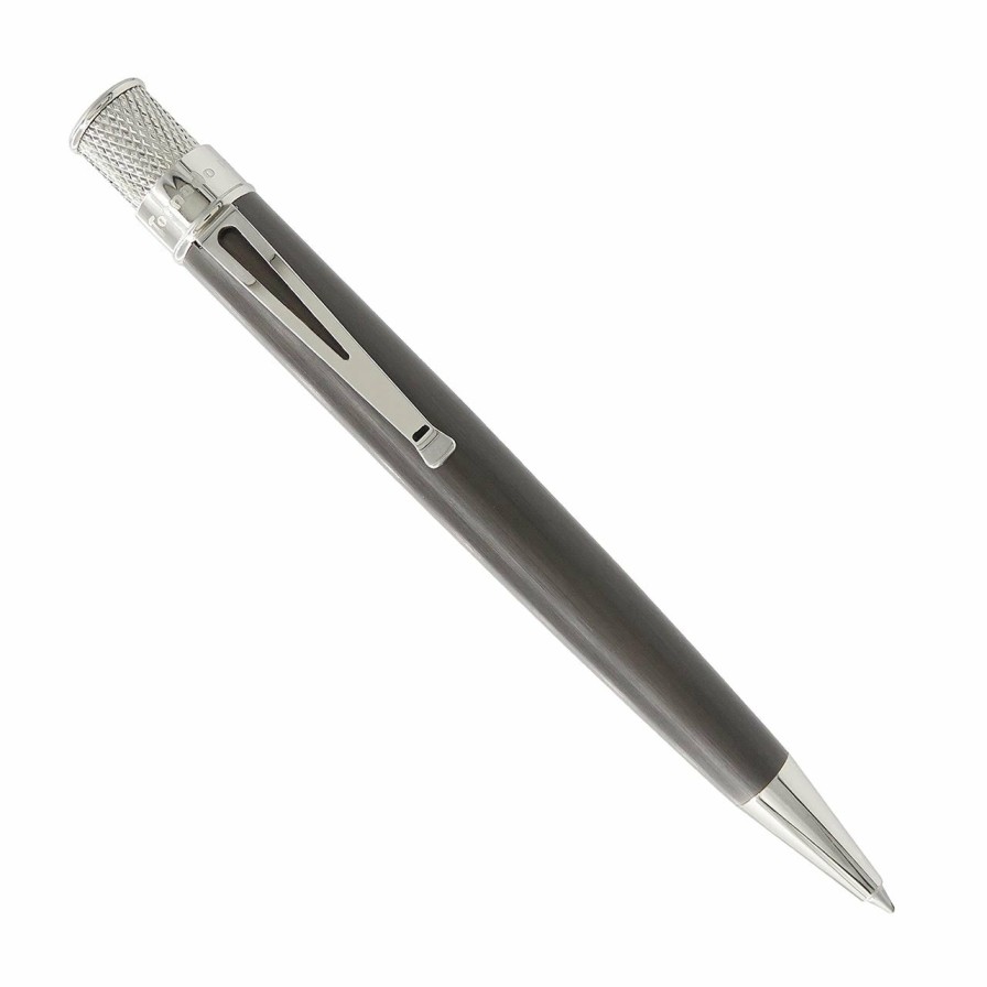 Writing Levenger + 22 More | Retro 51 Black Nickel Platinum Rollerball Pen