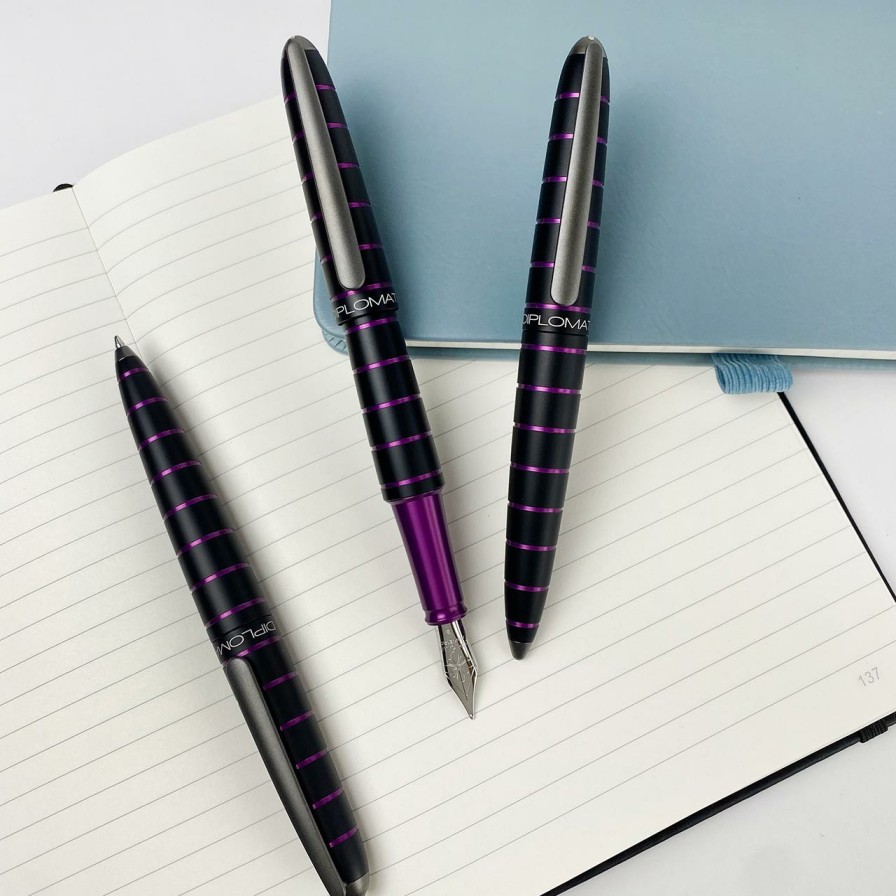 Writing Levenger Rollerball Pens | Diplomat Elox Ring Pen