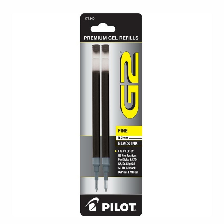 Writing Levenger Rollerball Refills | Pilot G2 Gel Rollerball Refills (Set Of 2) Black