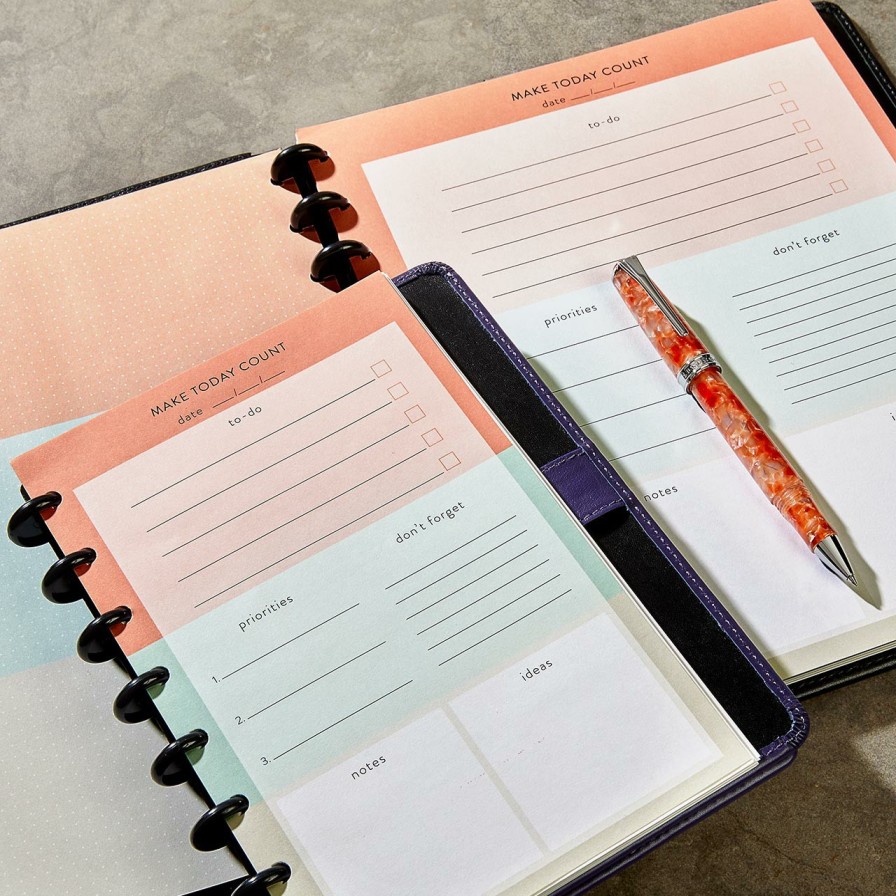 Circa Notebooks Levenger Circa Letter Refills | Circa Make Today Count Refill (25 Sheets)