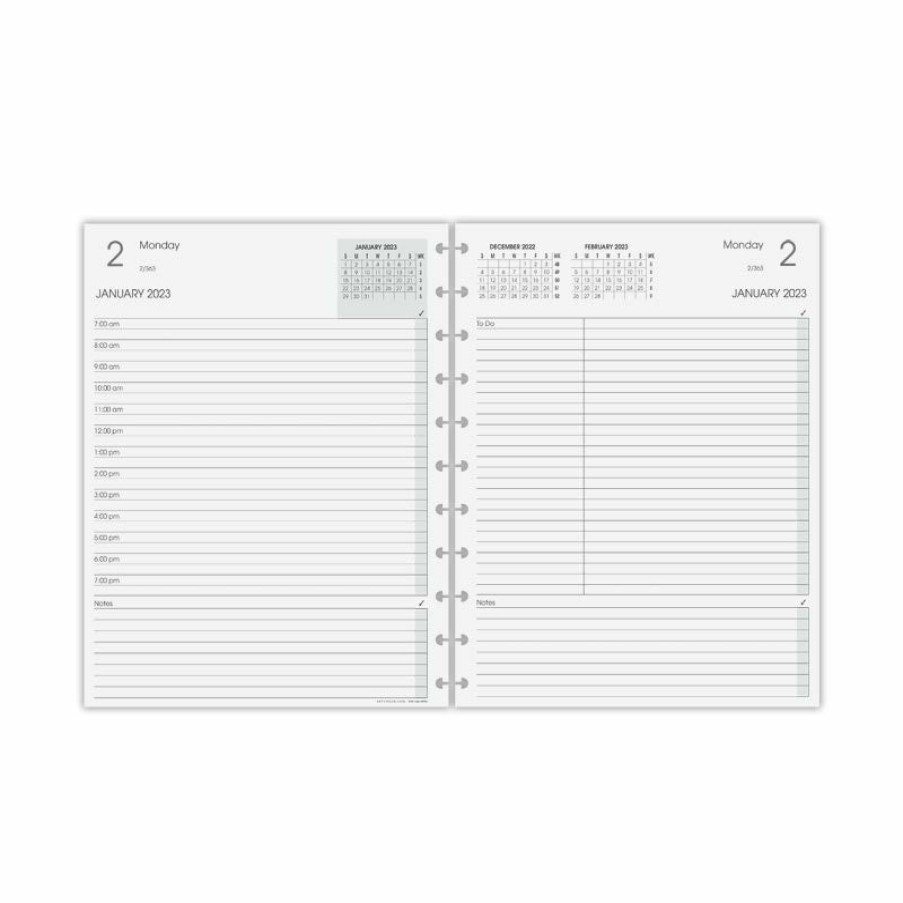 Circa Notebooks Levenger Circa Letter Refills | Circa Daily Agenda Refill