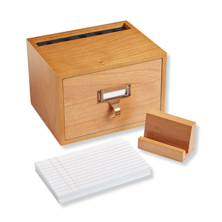 Home & Office Levenger Pen Cases & Stands | 3 X 5 Card Catalog