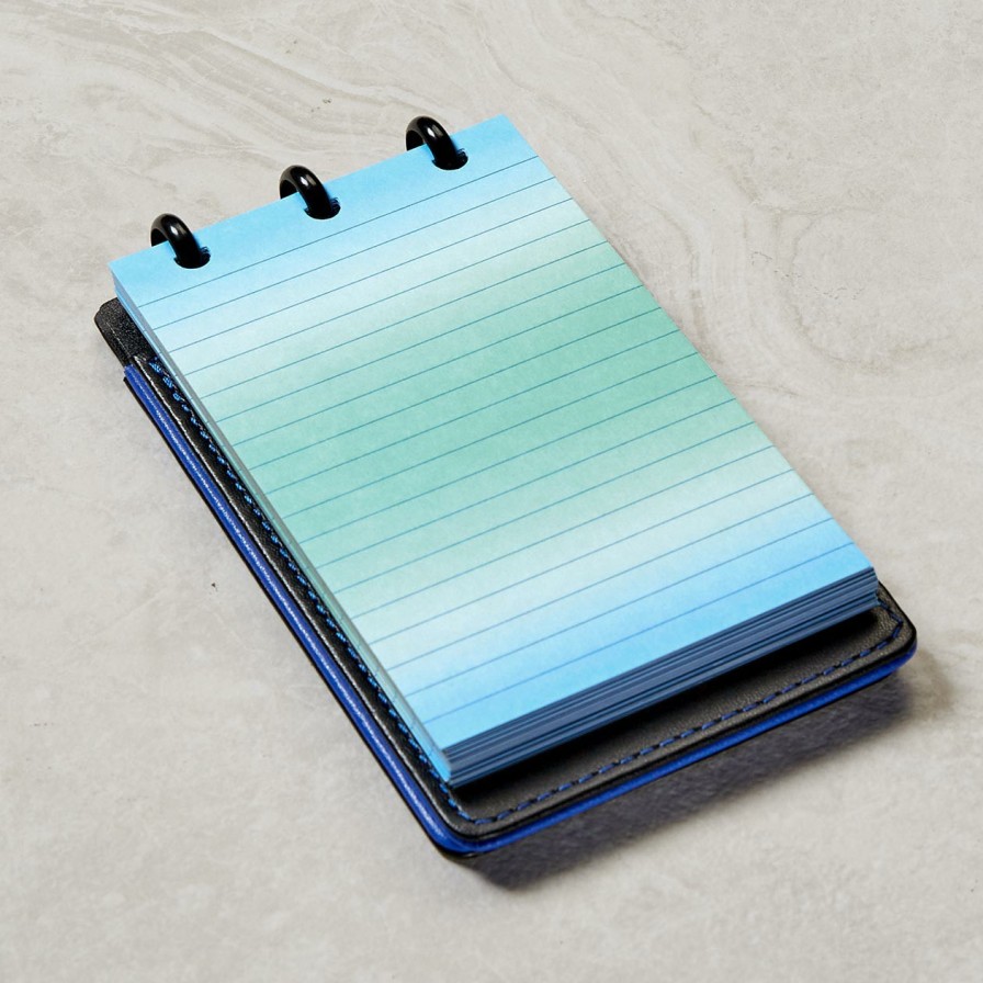 Circa Notebooks Levenger Circa Jotlet Notebooks | Circa Jotlet Blue Ombre Gradient Ruled Card Refill (Set Of 100)