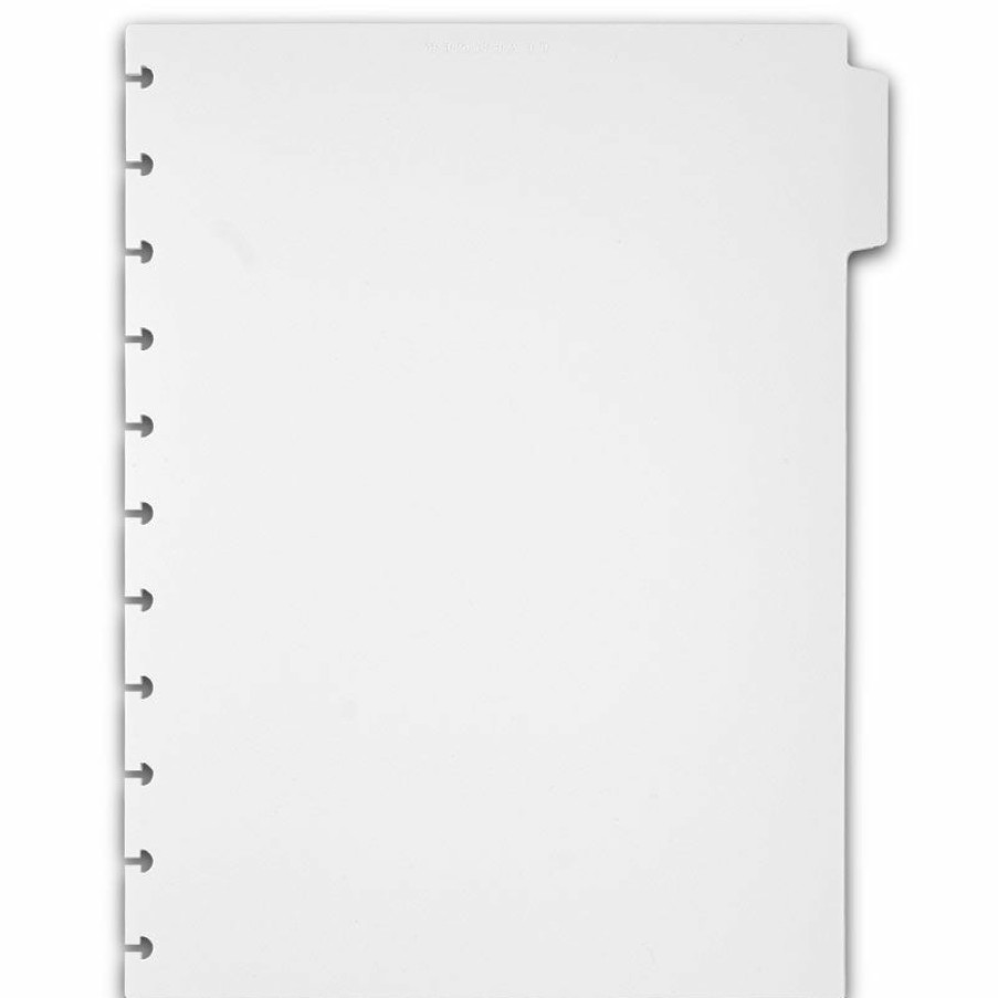 Circa Notebooks Levenger Circa Notebook Accessories | Circa Tab Dividers (Set Of 5) White