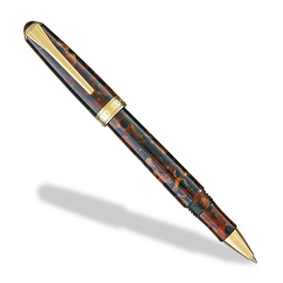 Writing Levenger Levenger Pens | True Writer Classic Golden Dark Tortoise Pen