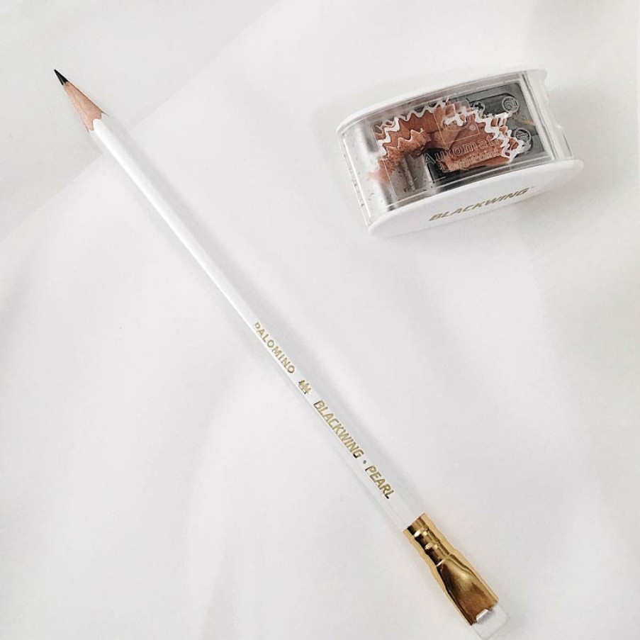 Writing Levenger | Blackwing Long-Point Sharpener White