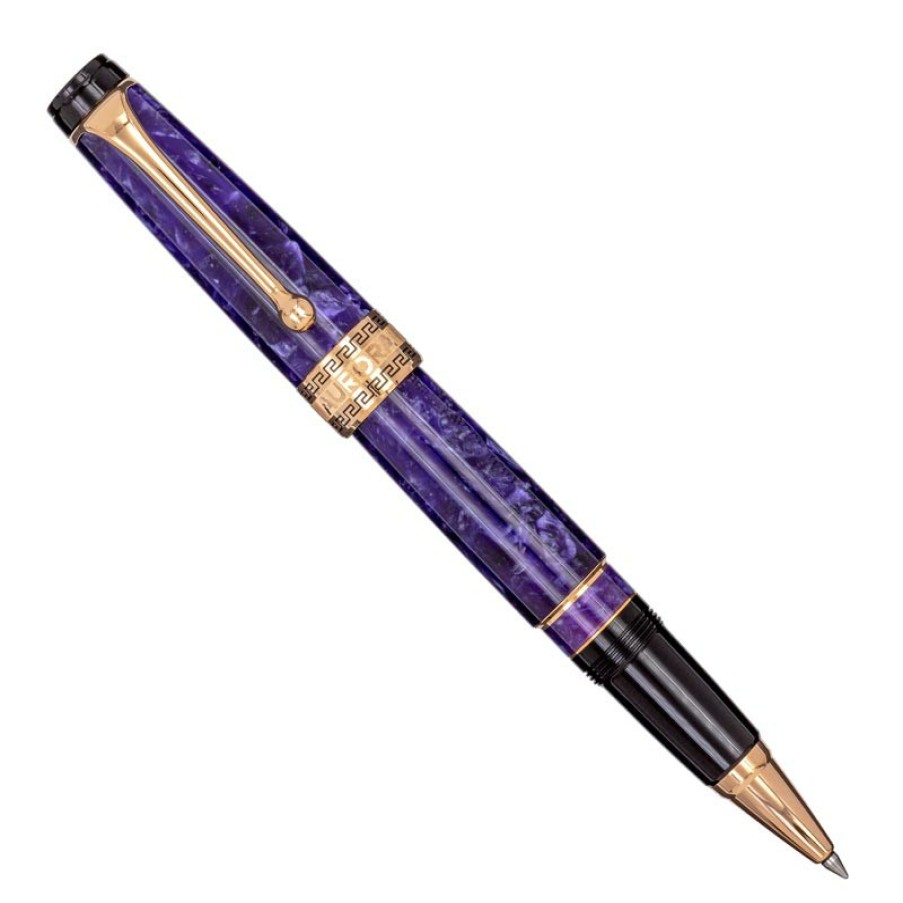 Writing Levenger + 22 More | Aurora Optima Viola Rollerball Pen