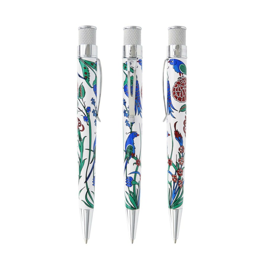 Writing Levenger Retro 51 | Retro 51 Metropolitan Iznik Garden Pen & Pencil Set