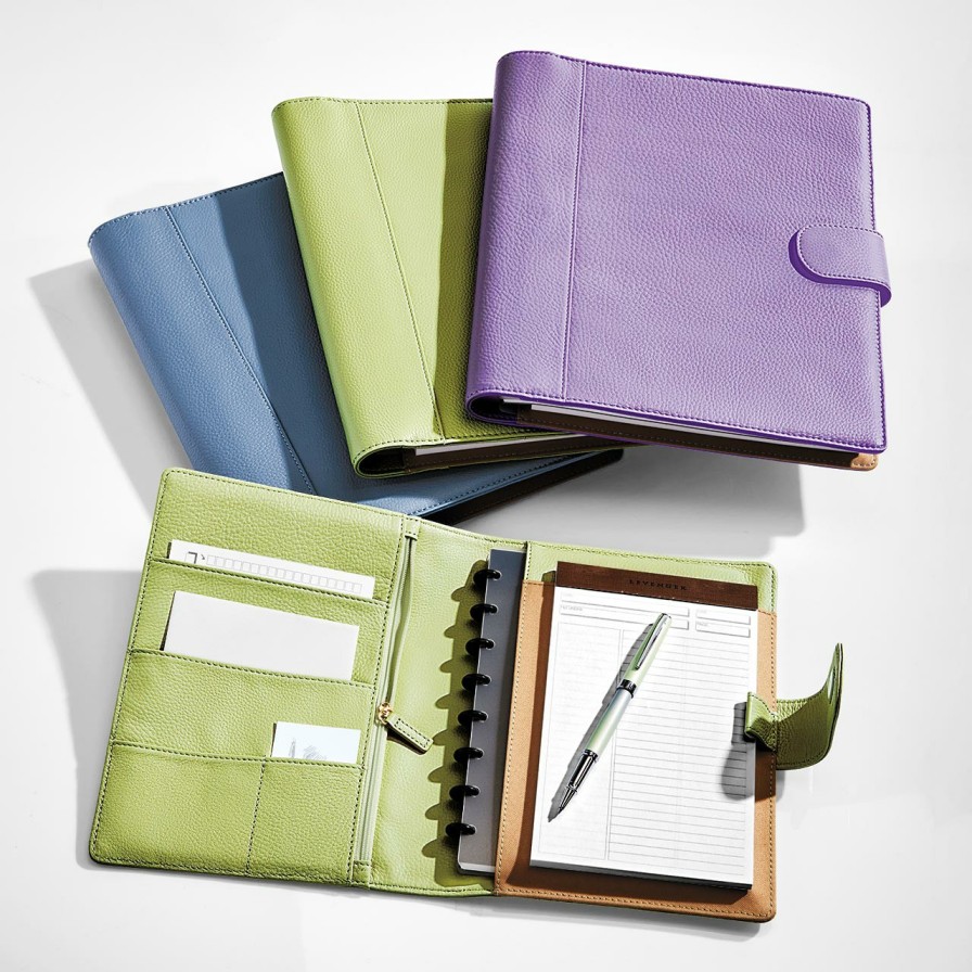 Circa Notebooks Levenger Circa Junior Notebooks | Circa Pebbled Leather Softolio