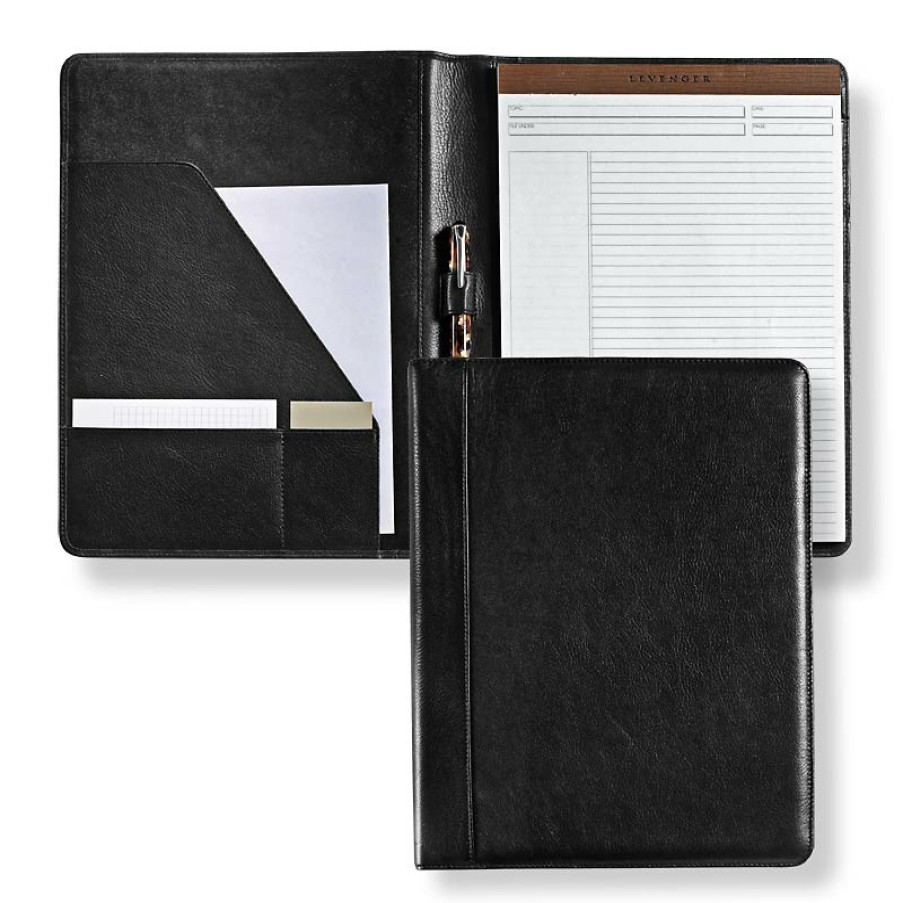 Notebooks & Stationery Levenger Padfolios | Executive Folio Black