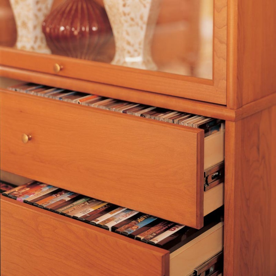 Home & Office Levenger Shelves & Storage | Barrister Bookcase Double Drawer Section