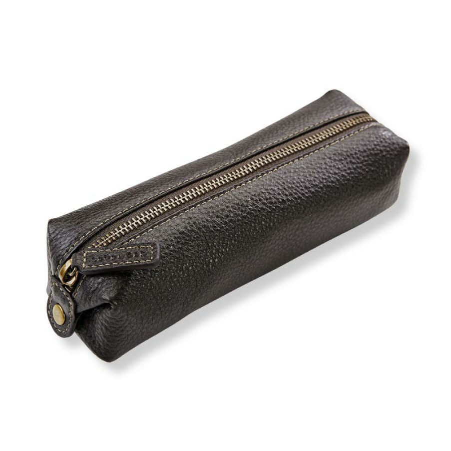 Writing Levenger Cases & Stands | Bomber Jacket Pen Pouch Mocha