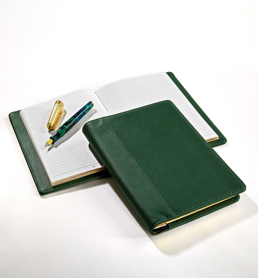 Notebooks & Stationery Levenger Journals & Notebooks | Stanley Leather Journal Pine