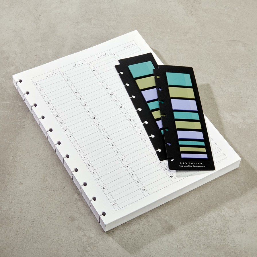 Circa Notebooks Levenger Circa Notebook Accessories | Circa Time Tracker Set