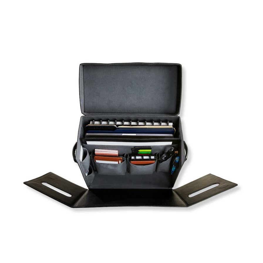 Home & Office Levenger Workspace Organizers | Levtex Office In A Box Black